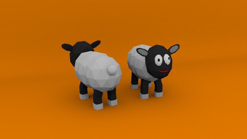 Low Poly Sheep Model preview image 1